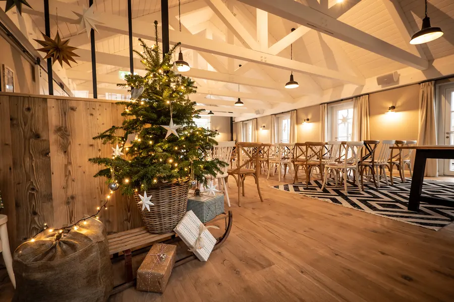 Weihnachtsbaum im Boathouse