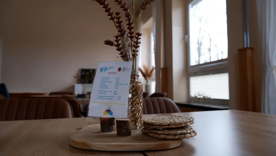 Tischdeko im MGH Café