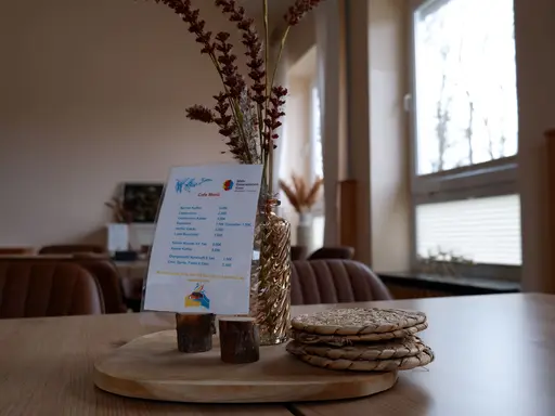 Tischdeko im MGH Café