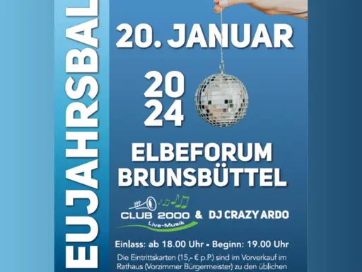 Plakat Neujahrsball 2024