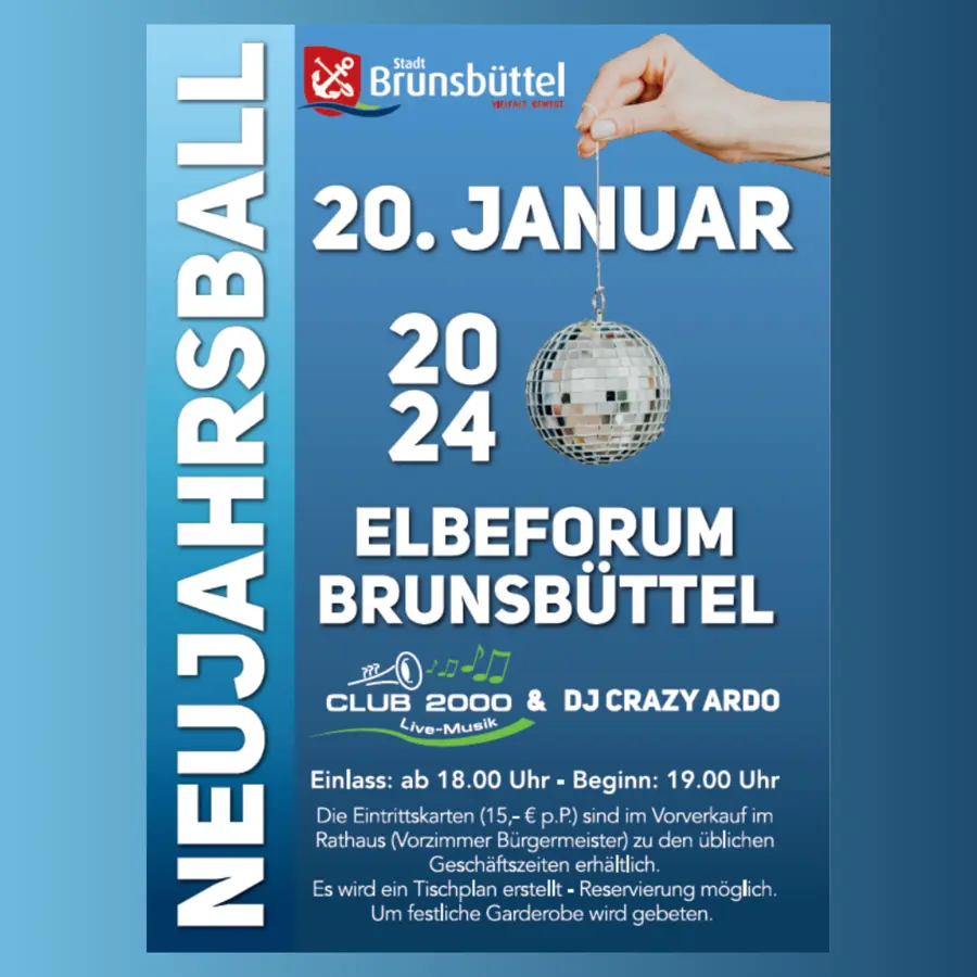Plakat Neujahrsball 2024