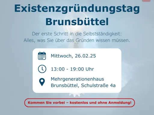 Existenzgründungstag Brunsbüttel