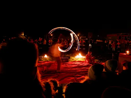 Feuershow von Weltentor