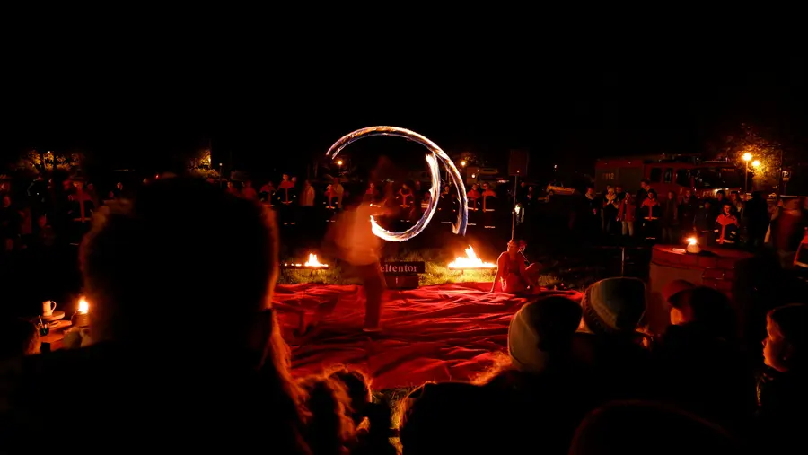 Feuershow von Weltentor